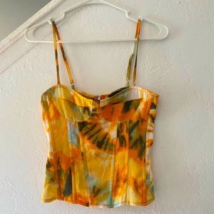 PrettyLittleThing Tropical Print 2 Piece Skirt Set